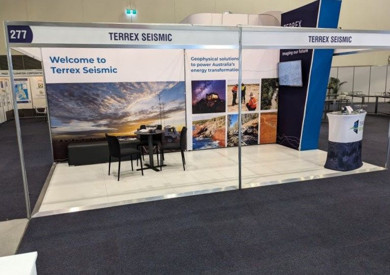 Terrex Seismic booth at AEP 2024